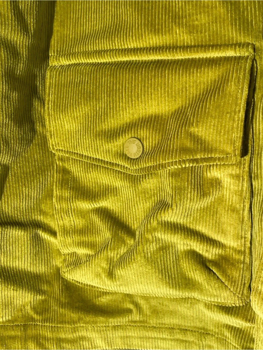 The North Face Mens Utility Heritage Cord Jacket Shacket Relaxed Sulfur Moss XL